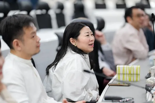 A lighter moment during the talk