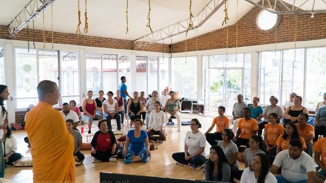 LP John Paramai Guided Meditation for a group fo volunteers, Honduras