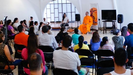 LP John Paramai Guided Meditation for public at Yoga's Garden, Honduras