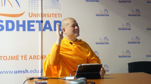 LP John Paramai Guided Meditation at Mesdhetar University, Tirana, Albania