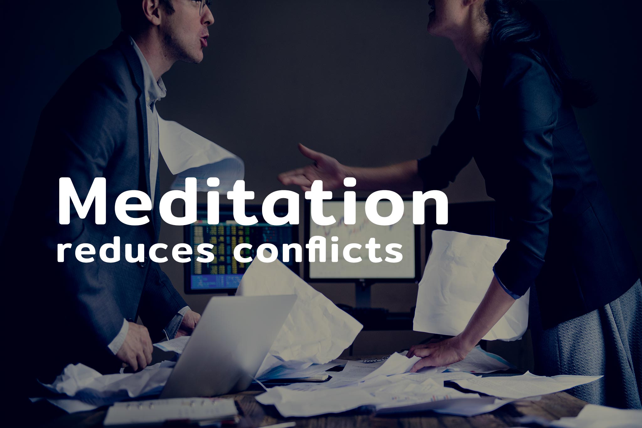 Image Meditation reduces conflict